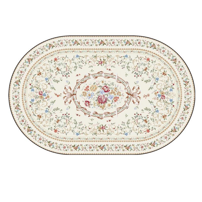 Persian Style Oval Carpet Living Room Sofa Carpet Bohemian Homestay Floor Mat Sofa Carpet