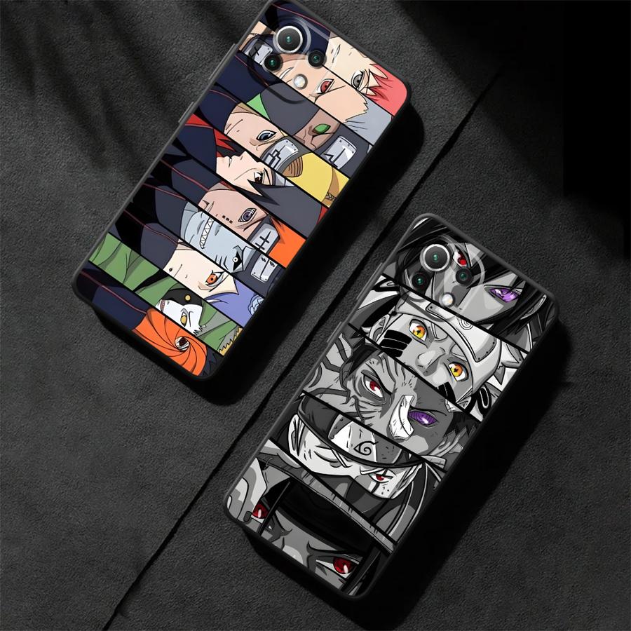 Case for Xiaomi Mi 11 12 13 Lite 13 14 15 Pro 12X 10T 11T 12T Pro Black Soft Phone Cover Anime Akatsuki Art