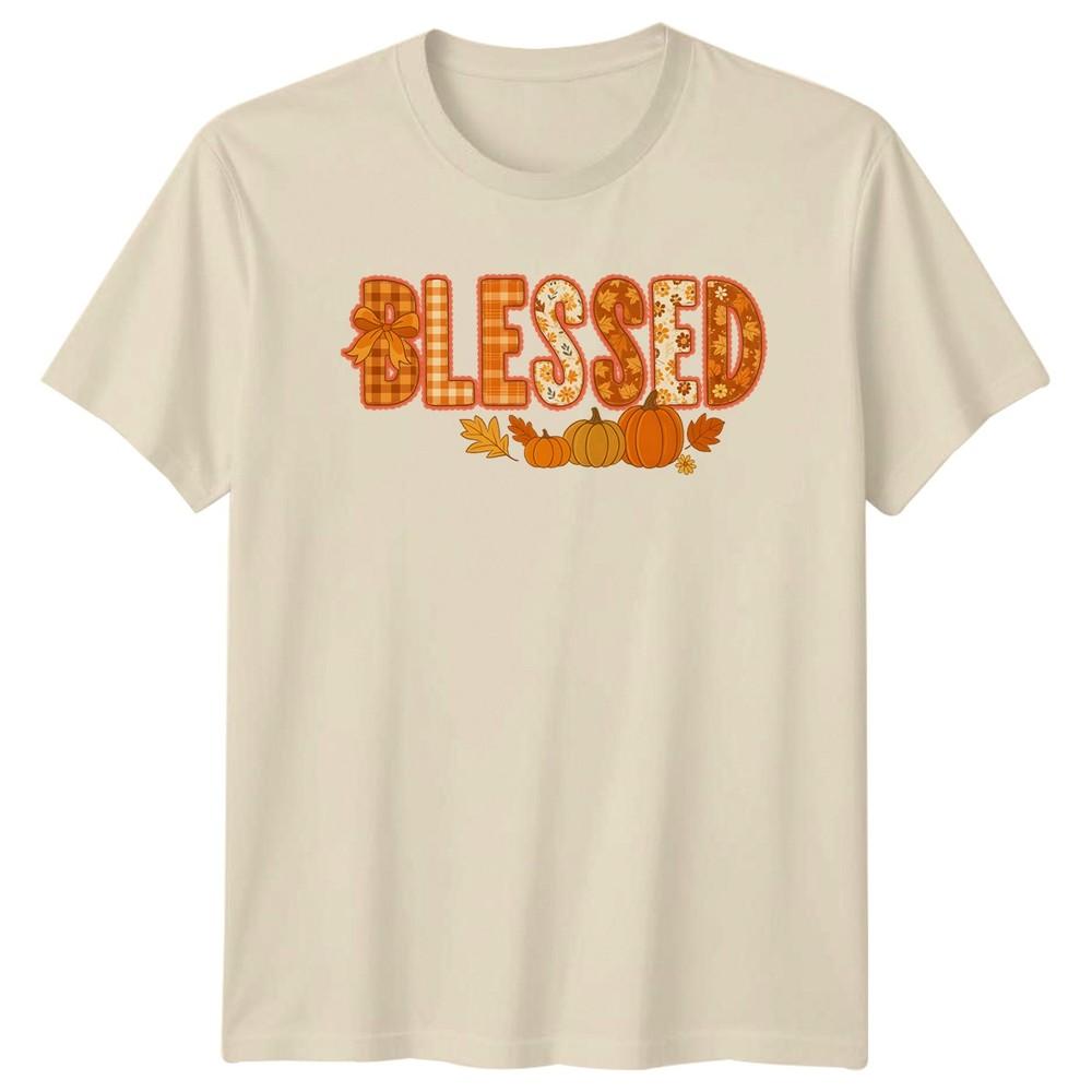 Blessed Unisexs TShirt Fall Autumn Seasonal Thanksgiving Gift For Her