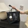 Trendy Oversized Tote Bag Women's 2024 Spring Street Style Shoulder Bag Student Commuter Bag