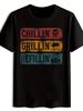 Графическая футболка в стиле хэви-метал - CHILLIN' GRILLIN' REFILLIN' Ретро-дизайн для барбекю - Черная футболка рок-группы для гриля