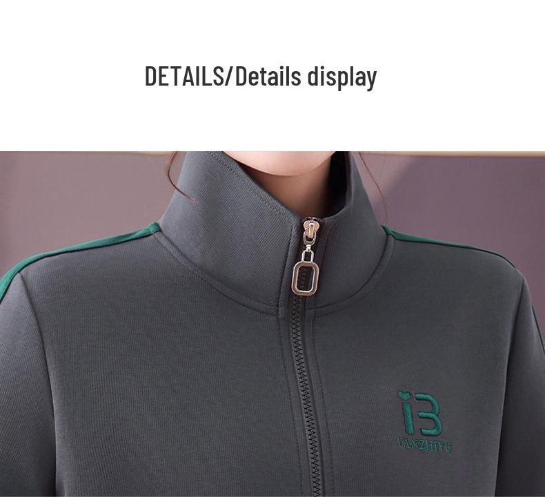 Женский спортивный костюм для мамы Весна/Осень 2025: Стильный антивозрастной беговой костюм-тройка