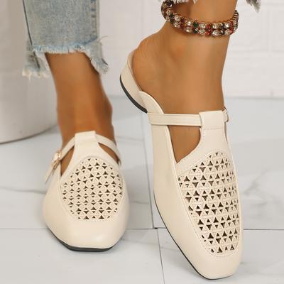 Модные летние 2025 новые полушлепанцы баотоу 2025 сетчатые полые дышащие удобные с мягкой подошвой женские повседневные сандалии