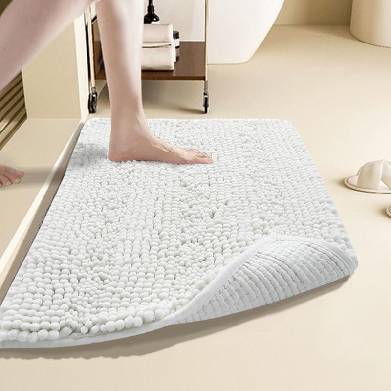 Bathroom Floor Mat Chenille Strong Absorbent Bathroom Door Door Mat Non-slip Dirty Carpet Toilet Toilet Door Mat