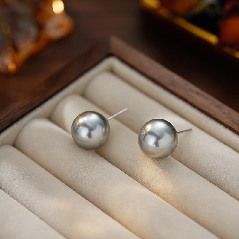 Серьги с жемчугом, минималистичные, литературные, геометрические, легкие, роскошные серьги разных размеров