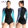 Трансграничный 2MM термокостюм для дайвинга женский цельный костюм с длинными рукавами шорты для подводного плавания костюм для серфинга и плавания водолазный костюм