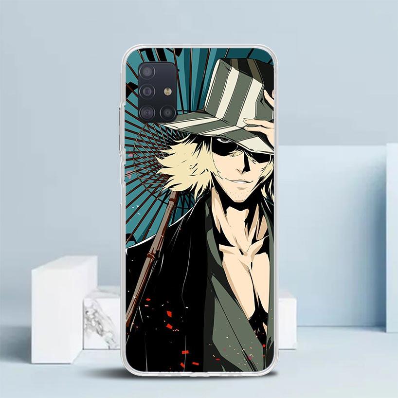 Чехол для телефона Bleach Kisuke Urahara для Samsung Galaxy A52 A32 A22 A12 A51 A50S A30S A10S Note 20 Ultra 10 S10 Plus A31 A20 A71 A72