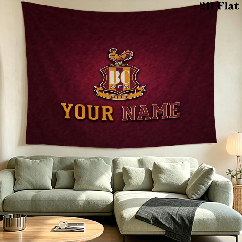 Гобелен с принтом «Bradford City2» на заказ – Настенное панно для спален, общежитий и декора дома