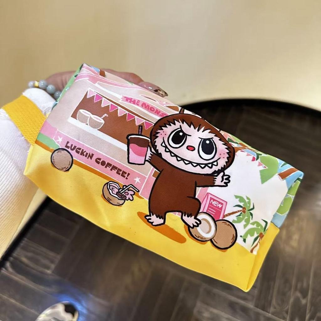 Multifunctional Cosmetic Bag POP MART Travel Waterproof Toilet Bag Student Stationery Pencil Bag Storage Bag