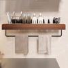 Wood Detachable Shower Storage Rack Corrosion-Resistant Bathroom Storage Rack  Bathroom Use