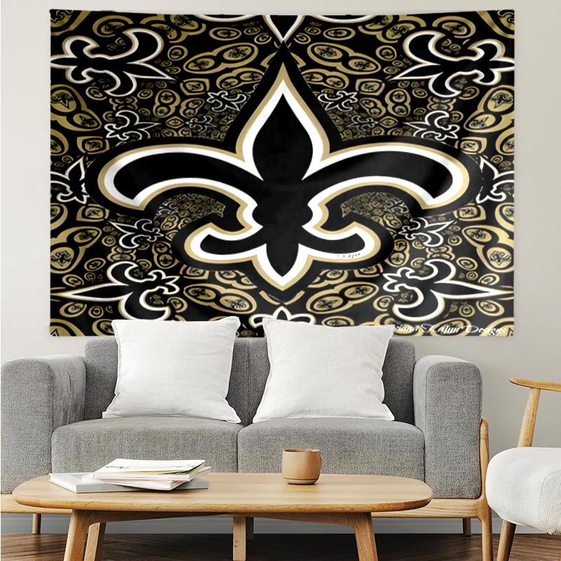 1PC New Orleans Helmet Quick-Dry Tapestry, Unique Design Tapestry, Suitable for Bedroom,Livingroom, Playroom,Heartwarming Holiday Gifts