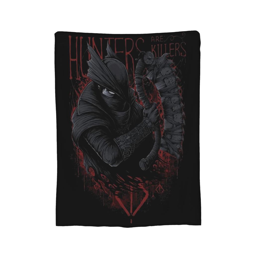 Bloodborne Video Game Blankets Velvet Summer Breathable Warm Throw Blanket for Sofa Car Bedding Throws