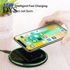 Ультратонкое круглое зарядное устройство Qi Wireless Charging Pad мощностью 15 Вт для телефона Samsung Galaxy
