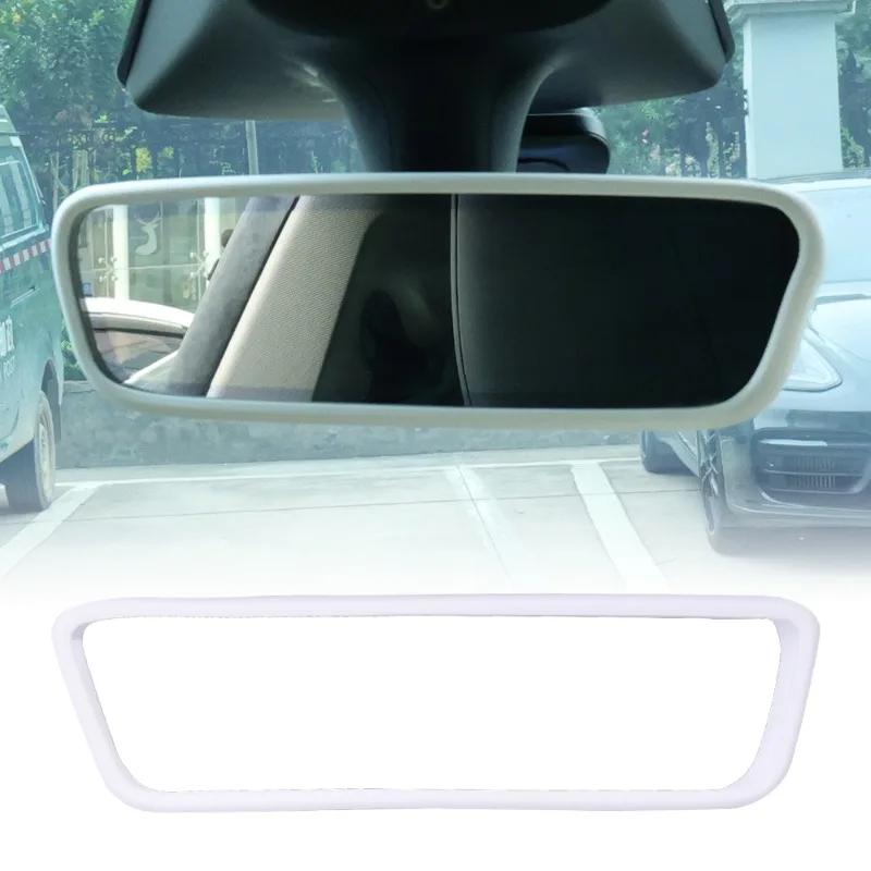 Central Rearview Mirror Cover For Tesla Model Y 3 Silicone Case Center Control Navigation Screen Frame Cover Caps