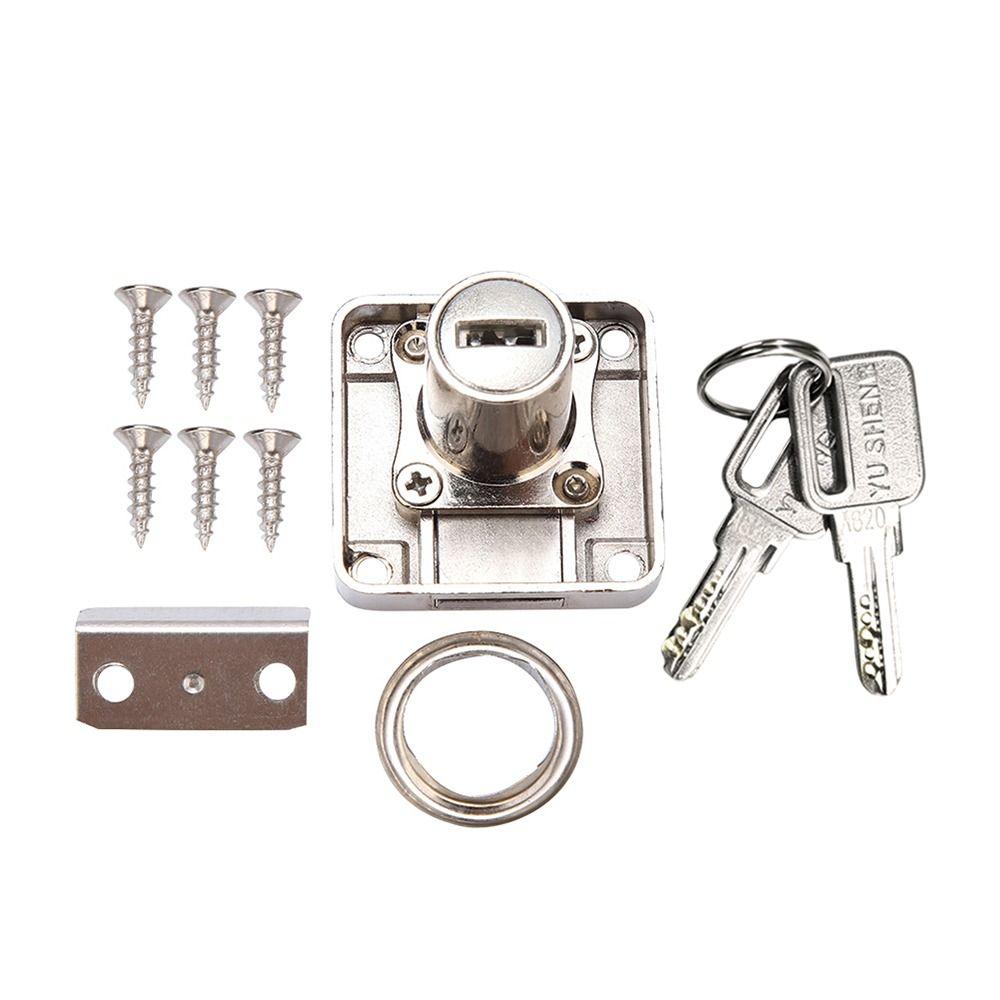 Security Furniture Drawer Lock Zinc Alloy Deadbolt Cabinet Loc Durable Cabinet Door Lock Closet