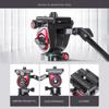Miliboo MUFA-BK 62.6-inch Foldable Tripod Camera Stand with Fluid Tripod Head Aluminum Alloy 5kg/