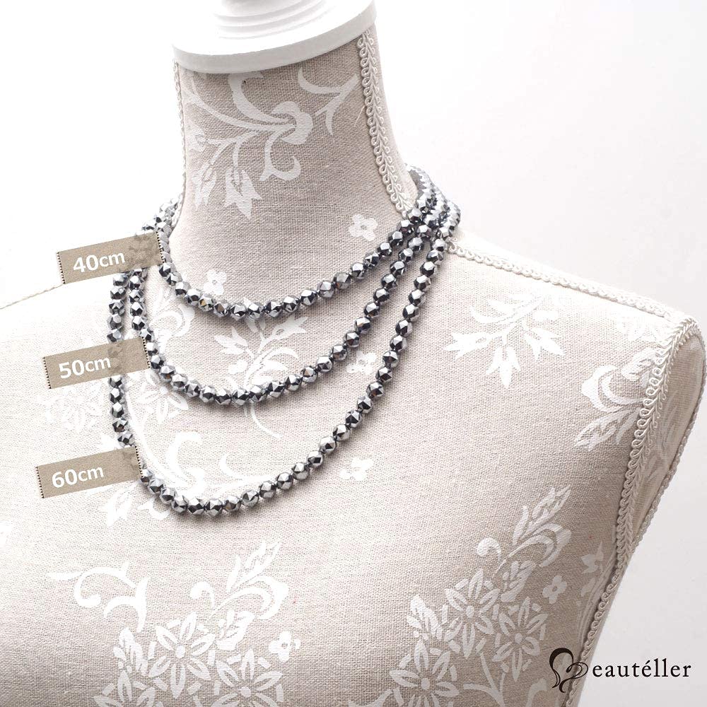 Ожерелье Terahertz Ore, подлинное, огранка «звезда», 8 мм, шар, 60 см, Beautéller