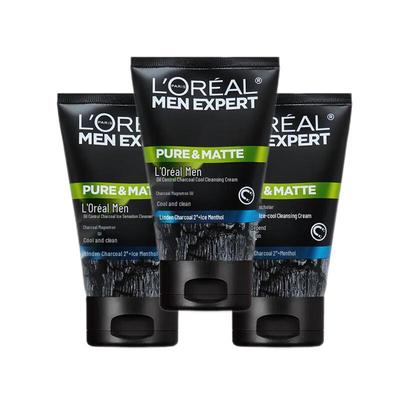 L'Oreal Men Expert Hydra Energetic Очищающее средство для лица «Ледяной Уголь»