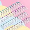 Anti-Myopia Ruler with Wavy Line for Primary Students - 20cm/15cm Plastic Drawing Scale