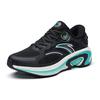 New Anta Cushioned Anti Slip Wear Resistant Breathable Lightweight Low Top Running Shoes Men's Black Green 112235556-2