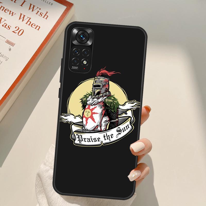 Чехол Praise the Sun Dark Souls для Xiaomi Redmi Note 11 10 9 8 Pro Note 11S 10S 9S 8T K50 K40 9A 9C 10A 10C