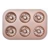 2-Piece Nonstick Baking Mold Set, 6-Cavity Brownie and Donut Pan, 29x19.8x2.1cm