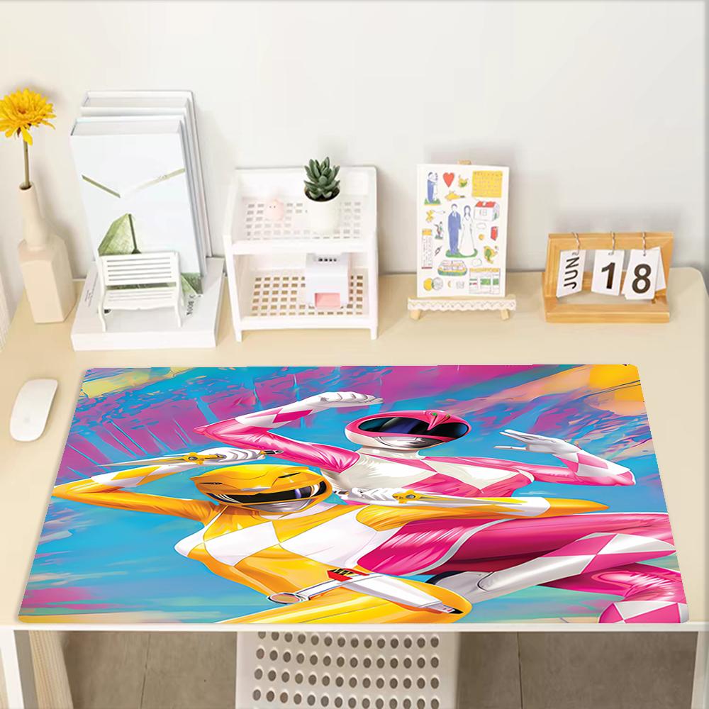 Mighty Morphin Theme Mouse Pad, Non Slip Rubber Base, Multifunctional Office & Home Decor, Perfect for Workspace Personalization.