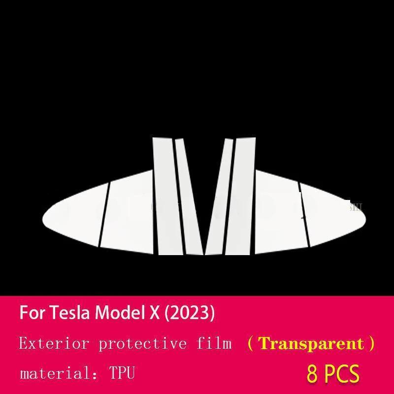 For Tesla Model X Car Exterior Car window pillar Anti-scratch TPU Protective film Anti-scratch Repair film Accessories PPF