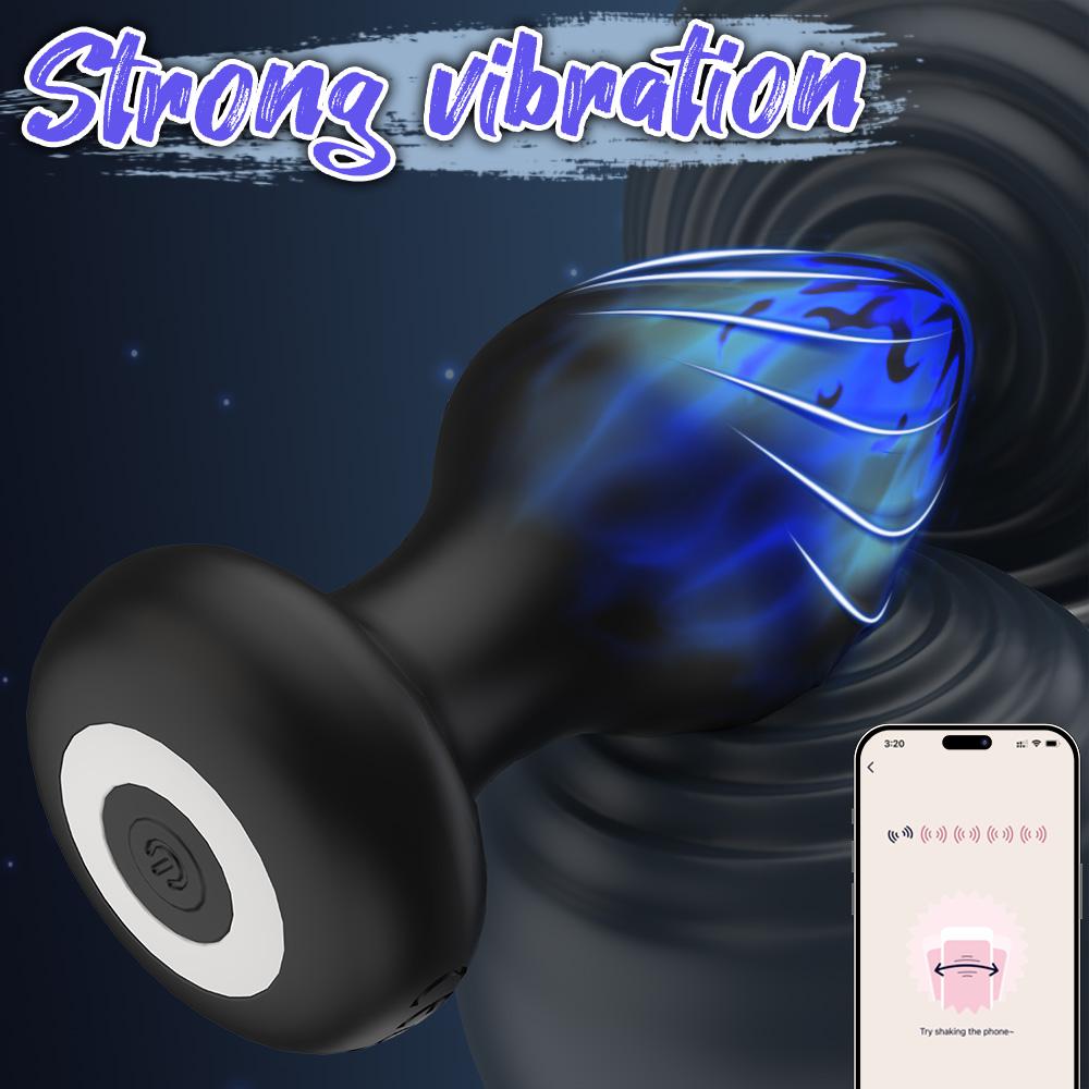 Управление через приложение Анальный вибратор Пробка для задницы Секс-игрушки для женщин Мужчин Беспроводной массажер-стимулятор простаты Женская мастурбация Взрослые Гей