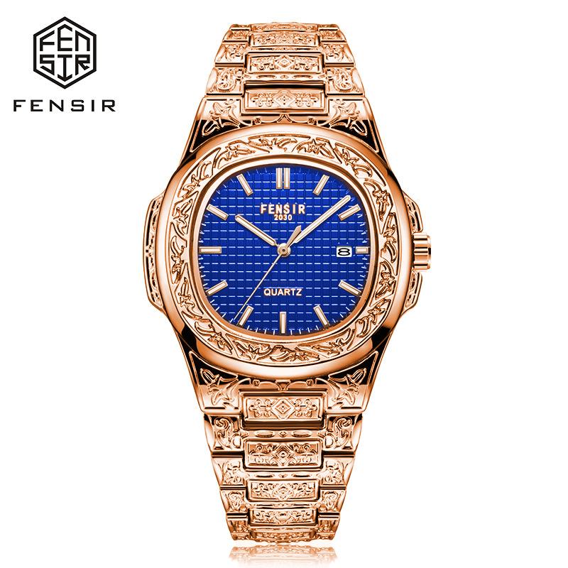 Роскошные мужские наручные часы Светящиеся Водонепроницаемые Дата Мужские часы Нержавеющая сталь Мужские кварцевые часы Повседневные мужские часы