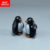 MOC Bricks Ice Animal Polar Penguin Beach Building Blocks Assembled Toys For Children Education Gifts