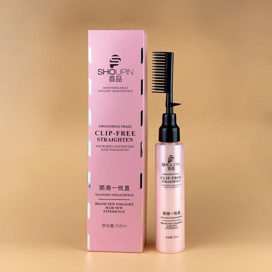 Yousheng Hair Straightening Cream Comb Effective Smooth Nourish Hair Repair Long-lasting Shaping Tool Straighten Comb