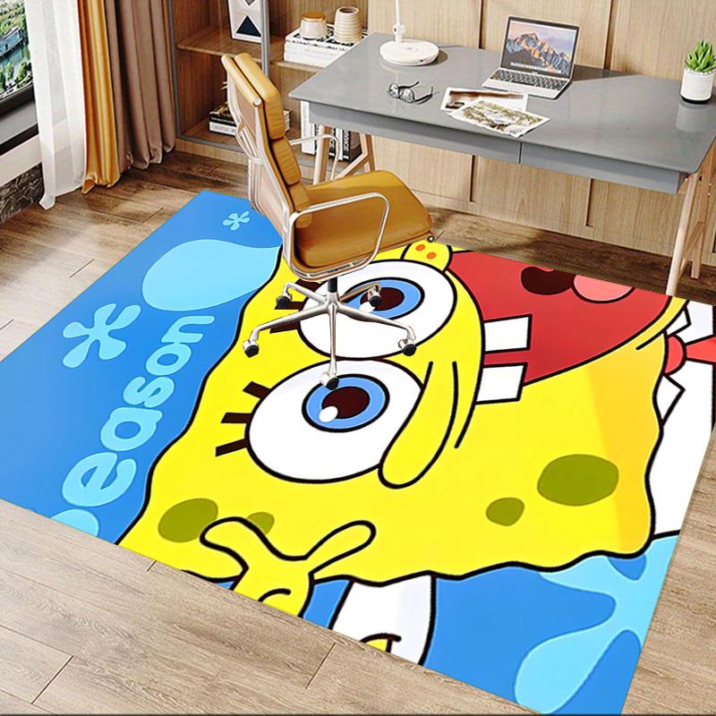 1pc Spongebob Squarepants Season Carpet for Playroom Bedroom Living Room Sofa Home Decor,kids Game Area Rug Non-slip Floor Mat Y7298