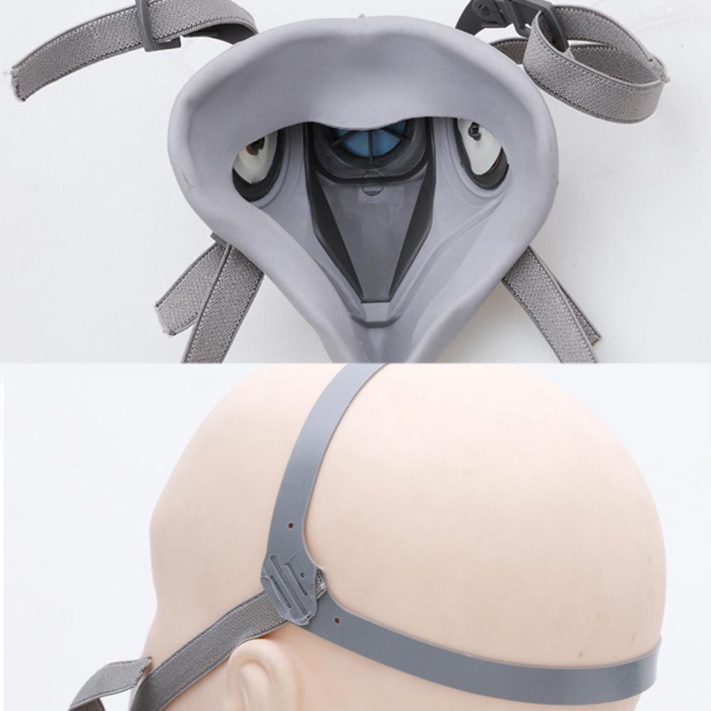 Респиратор для распыления краски на половину лица, противогаз, защитная пылезащитная маска для безопасной работы, фильтр для сварки