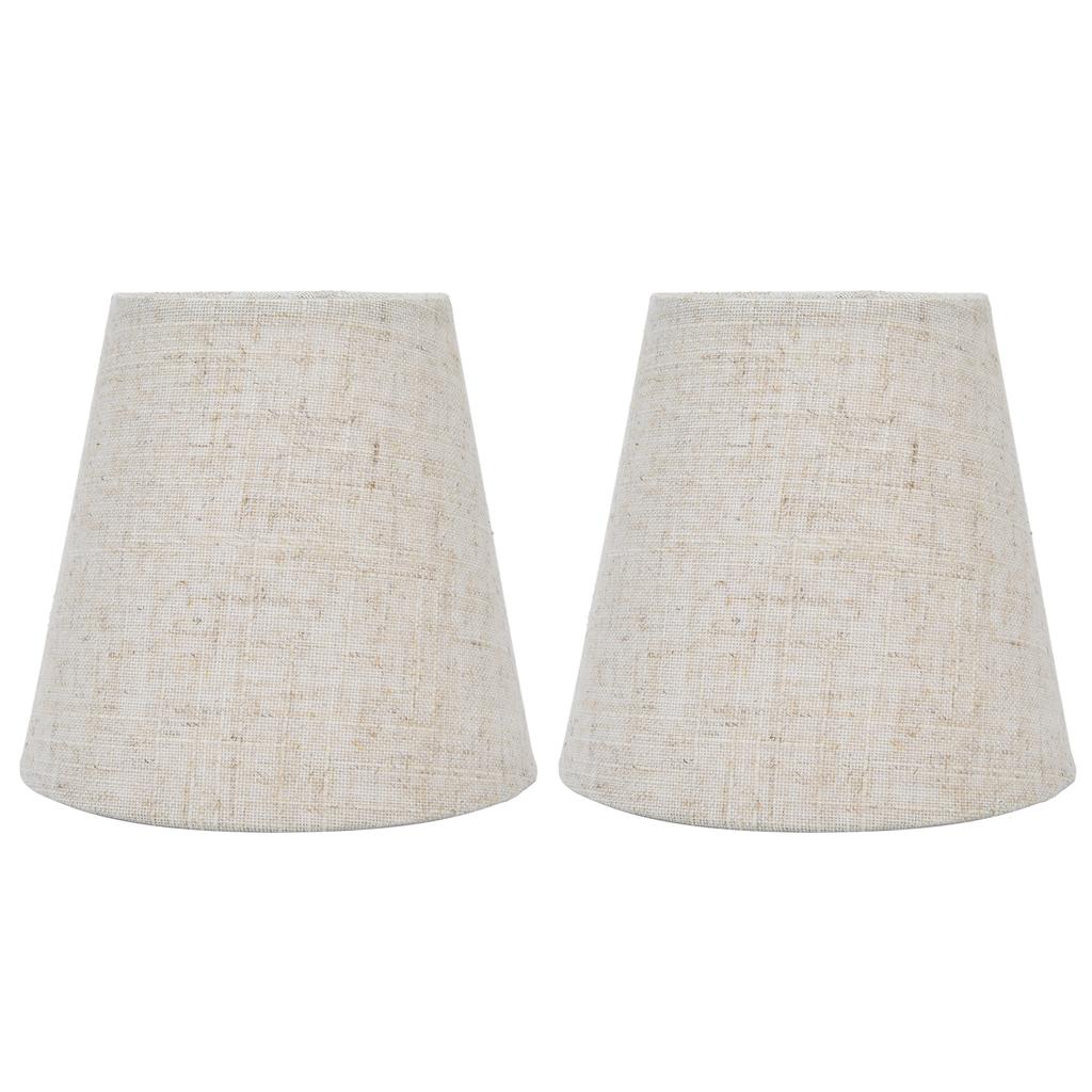 2PCS Table Lamp Shade Cover Fabric Clip On Lampshade for E14 Screw Candlestick Lamp ChandelierPT13