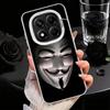 Анонимная маска V Мягкий чехол для телефона для Samsung Galaxy S24 S25 FE S26 Edge S23 Ultra S22 Plus S21 + Ударопрочный чехол Задняя панель