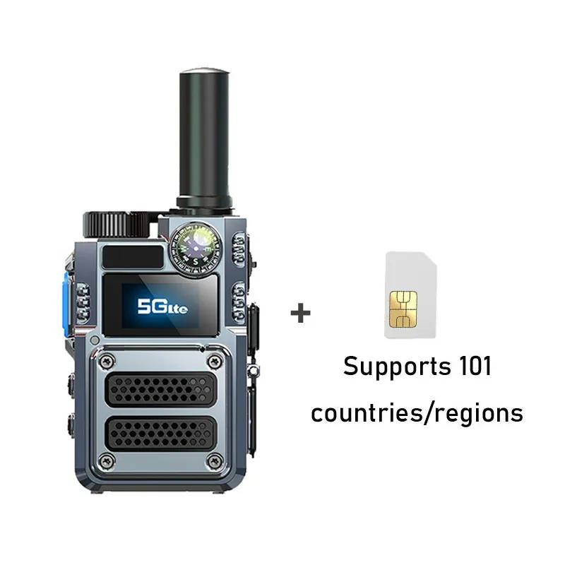 Глобальная 4G-рация, наружная публичная сеть с инфракрасным лазерным компасом, двусторонний фонарик, глобальная наружная батарея емкостью 6800 мАч