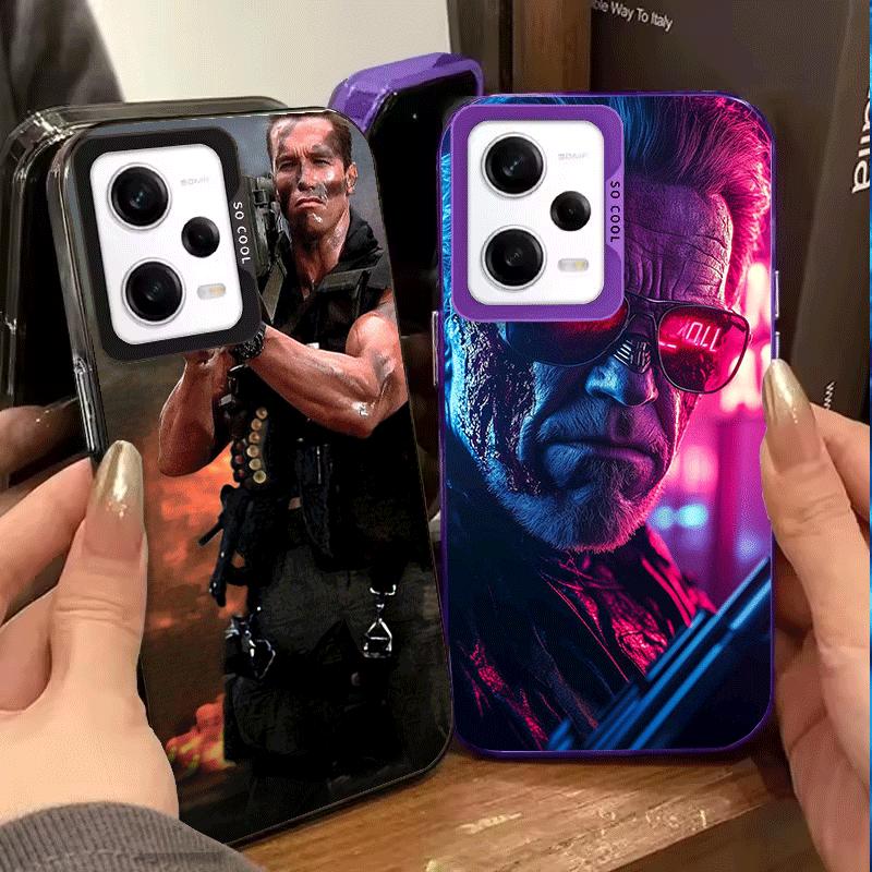 Terminator Arnold Schwarzenegger Soft Phone Case for Xiaomi Redmi Note 13 14 15 Pro Plus 12S 12 11S 11 11T 10S 10 Shockproof Cov