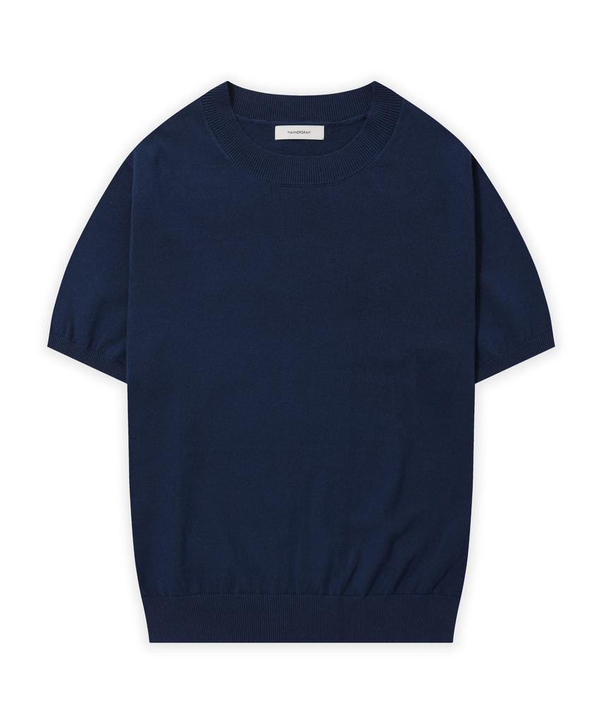 MANNERGRAM Nature Cotton 100% Round Short Sleeve Knit - 4 Colors