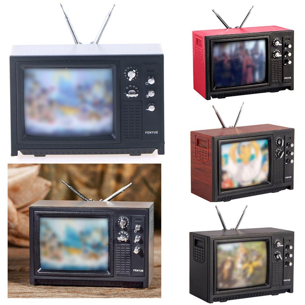 BJD кукла Телевизор Украшения Декор гостиной Портативный телевизор Игрушка Миниатюрная Симуляция Мебель