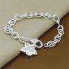 925 Silver Plated Lucky Star Shrimp Buckle Bracelet