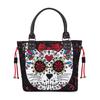 JIEROTYX Skull Bag Handbag Purse for Women Fashion Casual Tote Luxury Shoulder Messenger Bolsa Goth Female Top-handle Bags