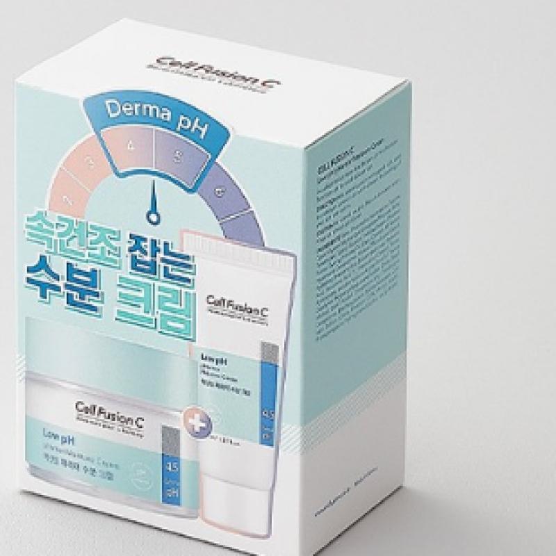 Cell Fusion C Слабокислотный увлажняющий крем Farrier, специальный набор 80 мл + 40 мл 