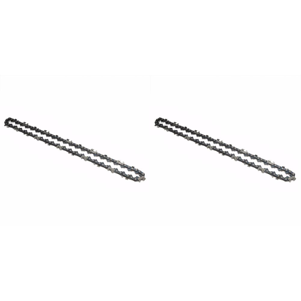 2Pcs 12 Inch Metal Electric Chainsaw Chain 22 Teeth 45 Drive Links Chainsaw Blades Spare Parts For 3/8inch Pitch Electric Saw