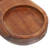 DECHOUS Pepper Wood Stand Grinder Tray Pepper Grinder Stand Wooden Grinder Tray Inner Diameter Compact Pepper Wood Stand Mill Holder 5.8CM
