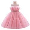 Beautiful Children' Dress For Occasions Flared Pink 122/128