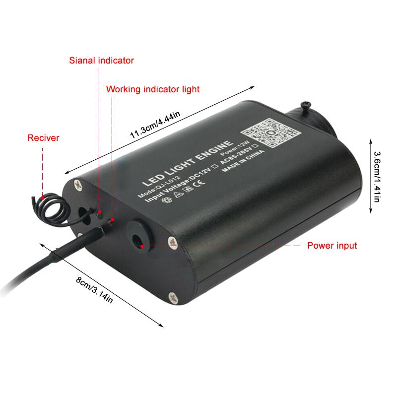 Мерцающий RGBW звездное небо звезда автомобиль домашний декор потолочный светильник волоконно-оптический светильник крыша салон атмосферное освещение с управлением через приложение