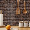6 шт., маслостойкая наклейка для кирпичной плитки, наклейка на стену для кухни, самоклеющаяся водонепроницаемая наклейка для ванной, обои 15x30 см