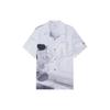 X Disney Pinocchio Collection Cartoon Print Casual Short Sleeve Shirt Men Tops White Sand Gray ASHS431-1