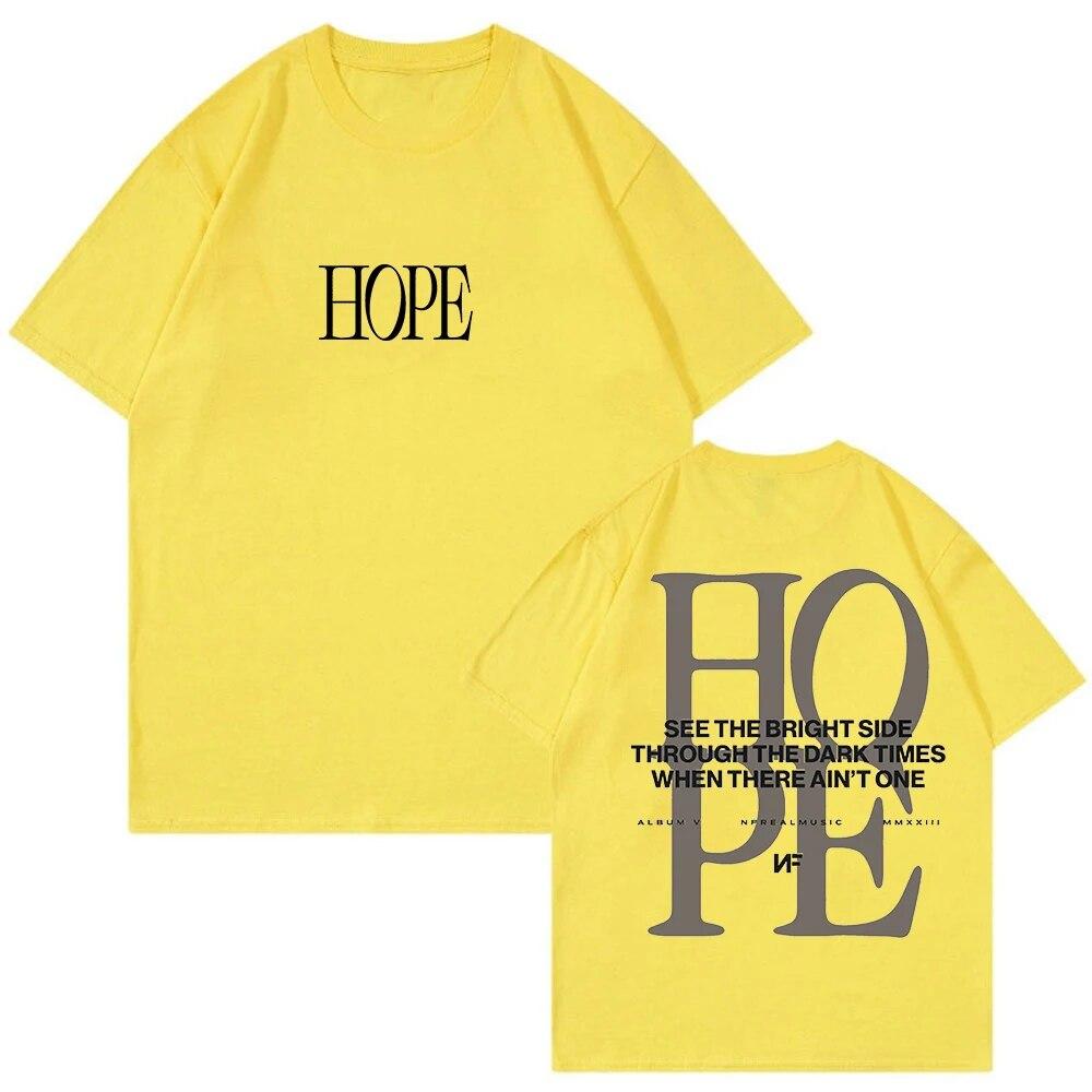 Футболка Rapper NF Hope Tour 2023 World Tour с круглым вырезом и короткими рукавами Harajuku, уличная одежда, женская модная одежда унисекс